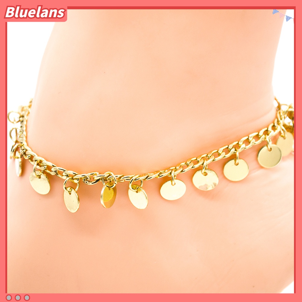 Bluelans Women Fashion Boho Bell Round Charms Anklets Ankle Bracelet Chain Foot Jewelry