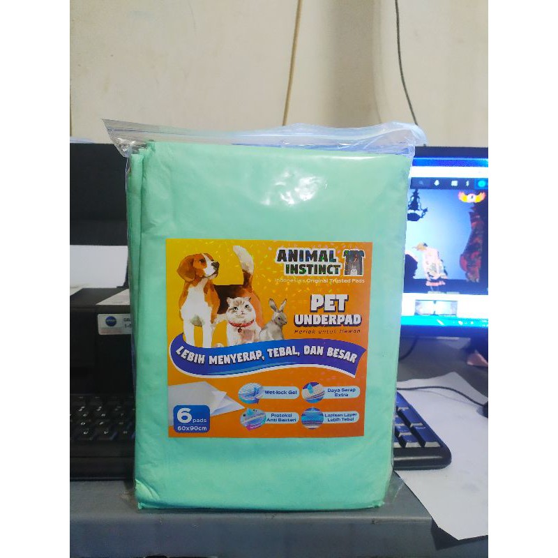 Underped Hewan Untuk Kucing dan Anjing / ukuran 60×90 Isi 6pcs