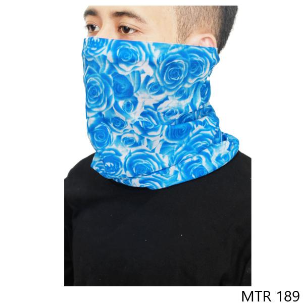 Masker Serbaguna Polyester Microfibre Biru  - MTR 189