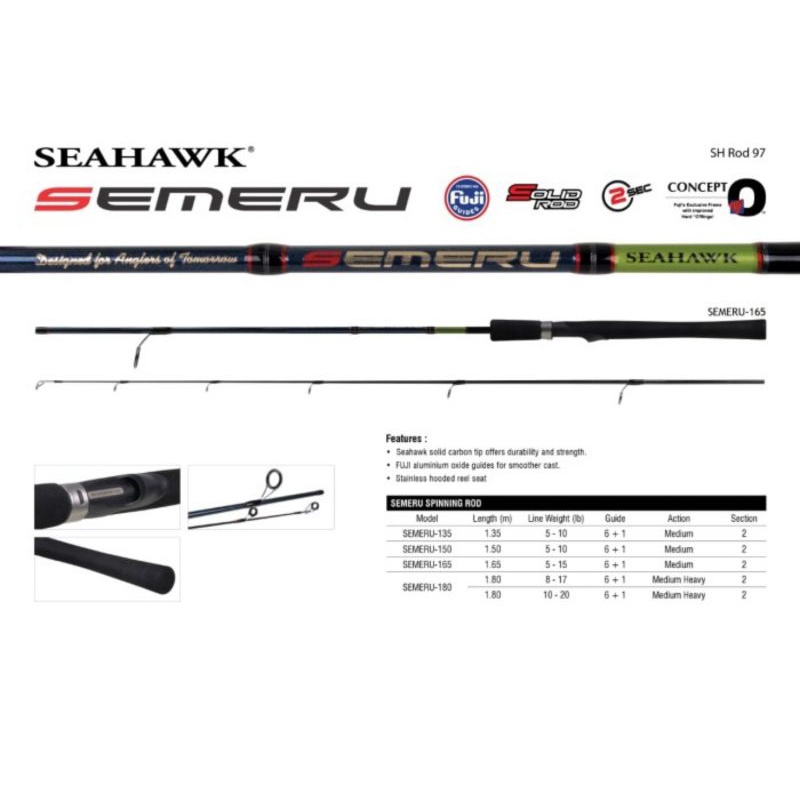 Joran Seahawk  SEMERU 135 cm-  150 cm - 165 cm - 180 cm