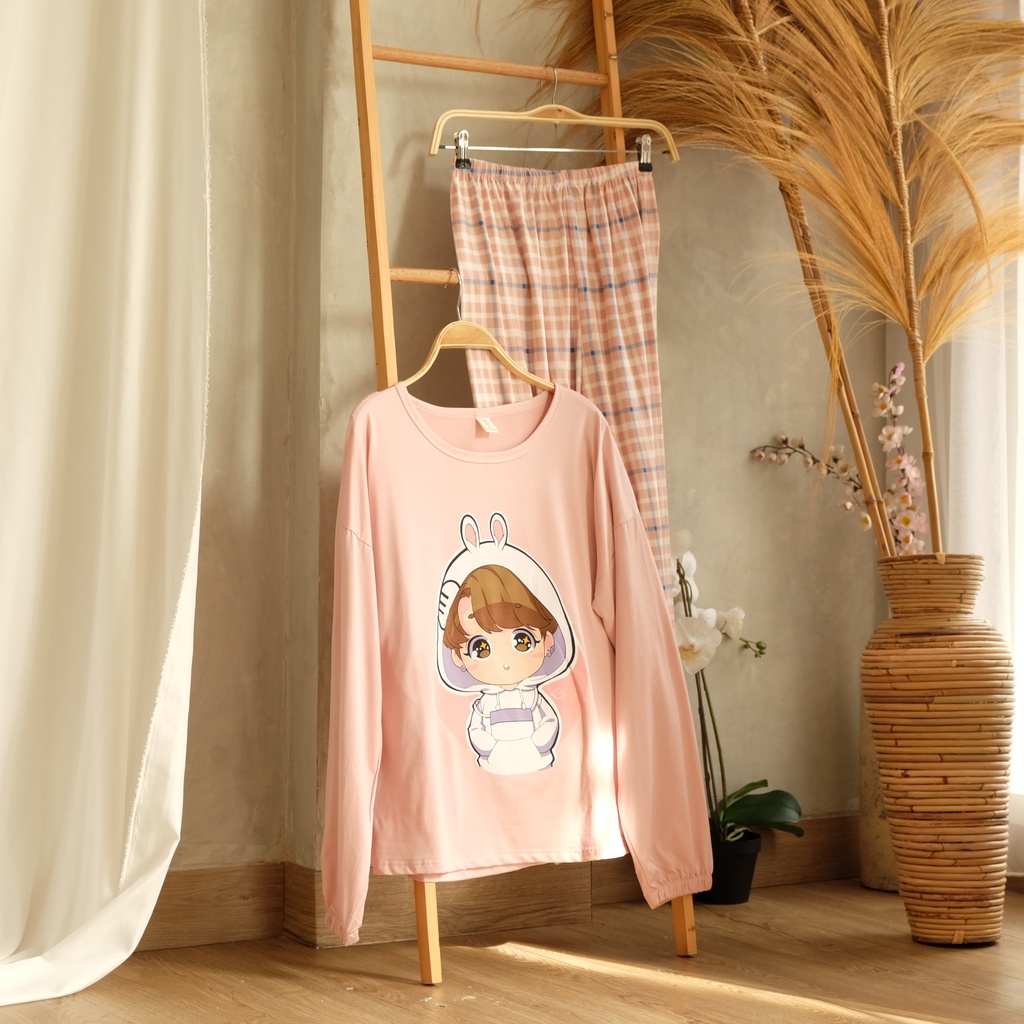 TEE PAJAMAS BTS SPECIAL EDITION Baju Tidur Wanita