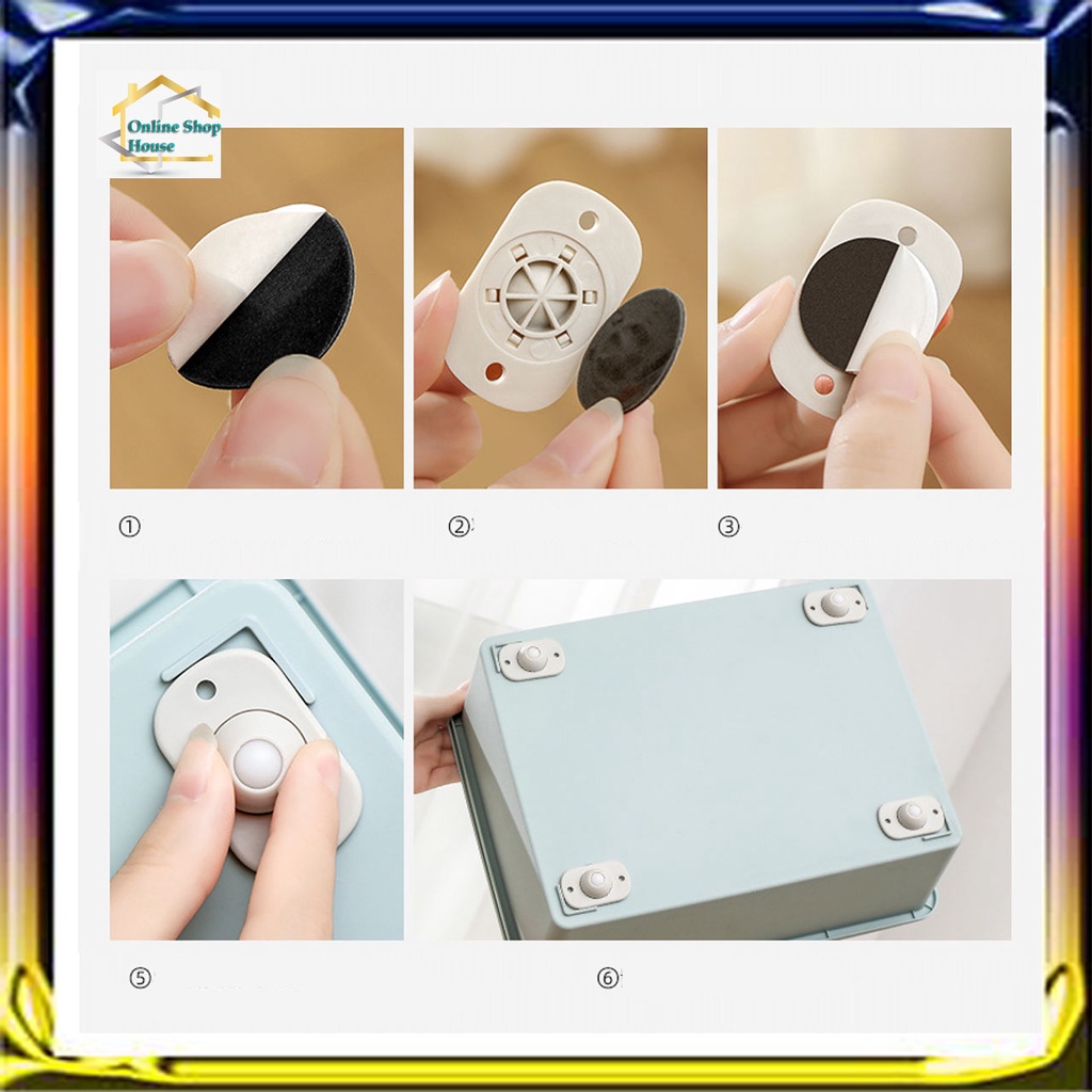 

Roda Tempel Katrol Universal Adhesive Caster 360 Perekat Rak Wheel Storage rack roller