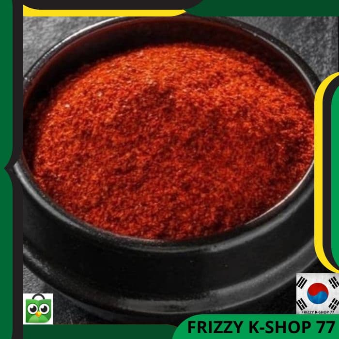 

Ready- Bumbu Korea Halal/Spicy Instant "Gochugaru" Cabai Bubuk Kasar 100 Gr - Halus