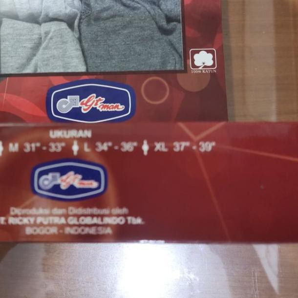 ✮ Celana Dalam Pria GT MAN GTM 01 / CD GT MAN PRIA / CD PRIA 1 PACK ISI 2 PCS, PASTI ORI, PASTI READ