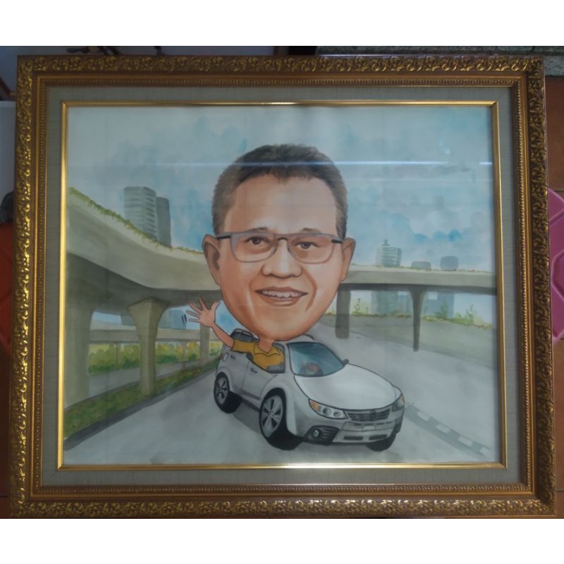 

jasa lukisan karikatur dan lukis foto