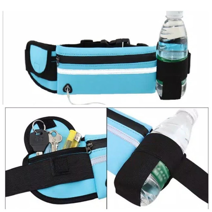 Tas Bag Pinggang Sport Olahraga Lari Jogging Running Belt Waterproof Sport Belt High Quality