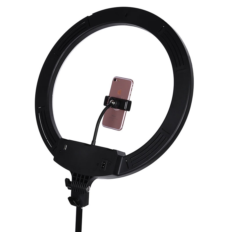 TaffSTUDIO Lampu Halo Ring Light LED Kamera DSLR Smartphone 48W 480 LED 18 Inch - LF-480C - White