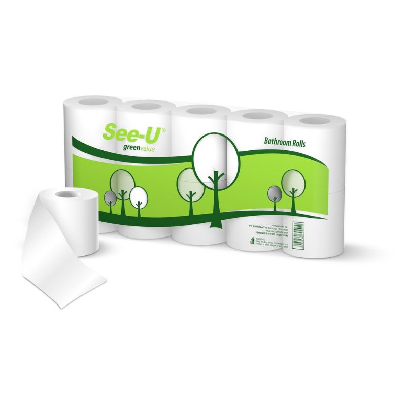 tissue see u toilet roll/ see u bathroom isi 10 rol/ tissue wc murah