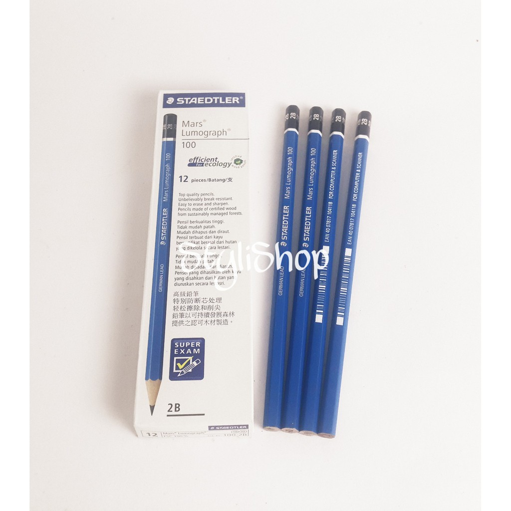 

Pensil 2B Staedtler Mars Lumograph 100, Pensil Ujian