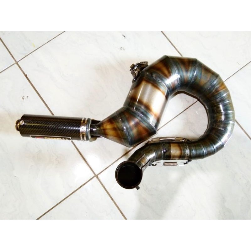 Knalpot vespa Spartan 200cc original AMP RACING