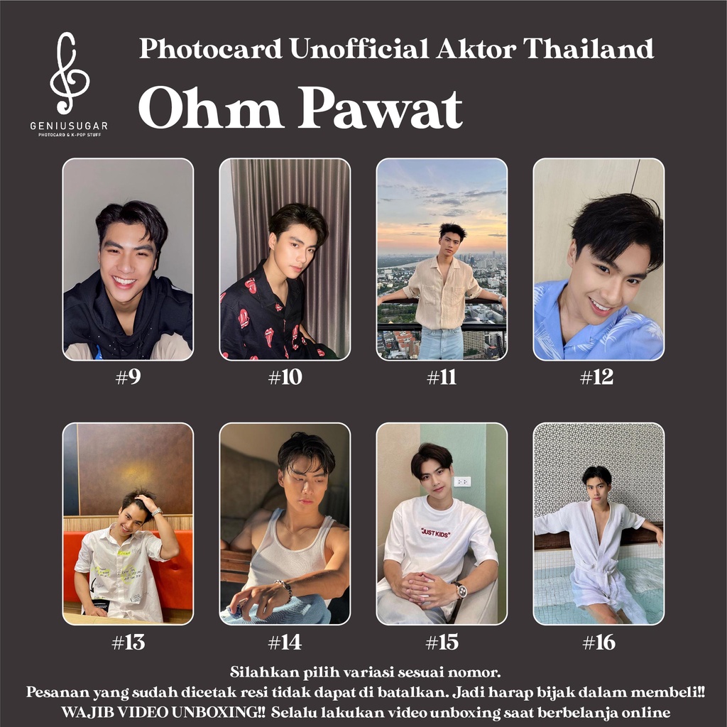 [AKTOR THAILAND] PHOTOCARD OHM PAWAT FANMADE