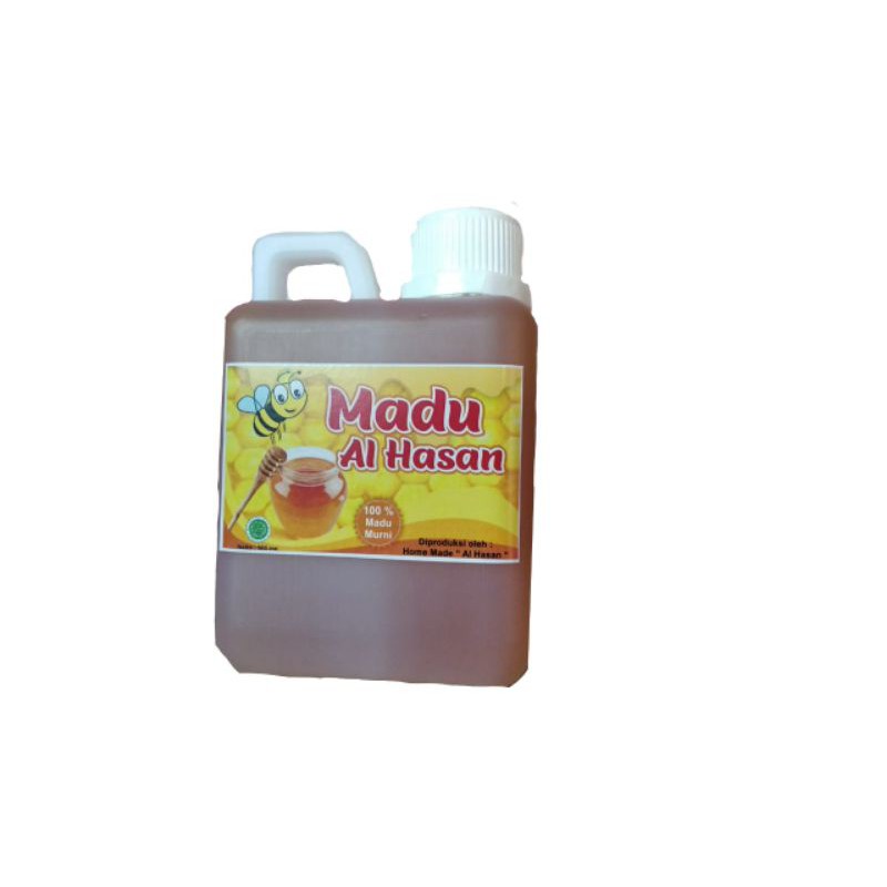 

madu al Hasan murni 500ml tanpa campuran