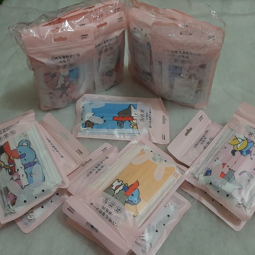 MASKER ANAK BTS 3PLY MURAH