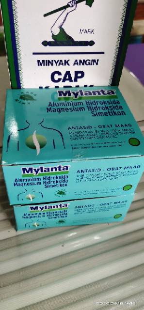 OBAT MAAG, MYLANTA. SEBOX 10 STRIP ( 10 TABLET)