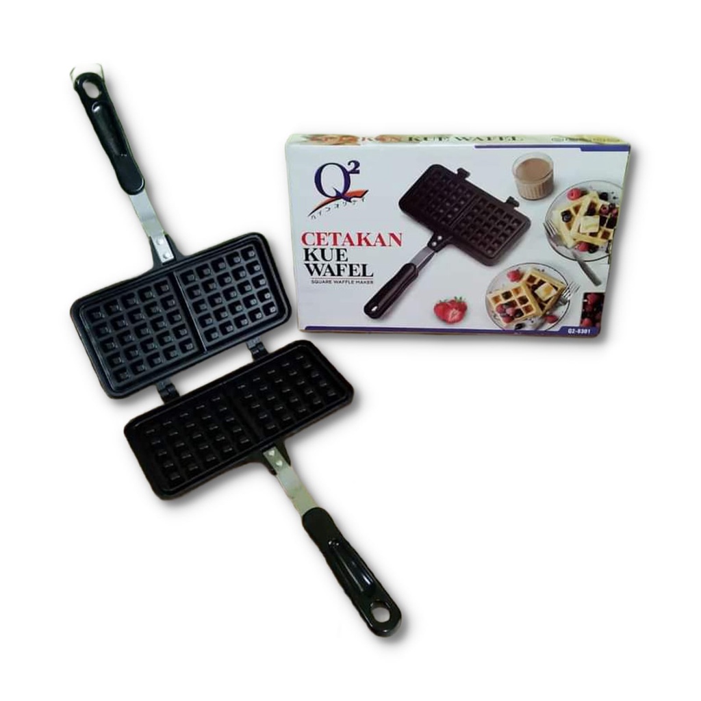 CETAKAN KUE WAFEL KOTAK / CETAKAN KUE WAFFLE KOTAK / CETAKAN CROFFLE WAFFLE MAKER Q2-8301/ CETAKAN SQAURE WAFFLE MAKER / CROFFLE WAFLE MAKER KOTAK Q2-8301 / Q2 8301