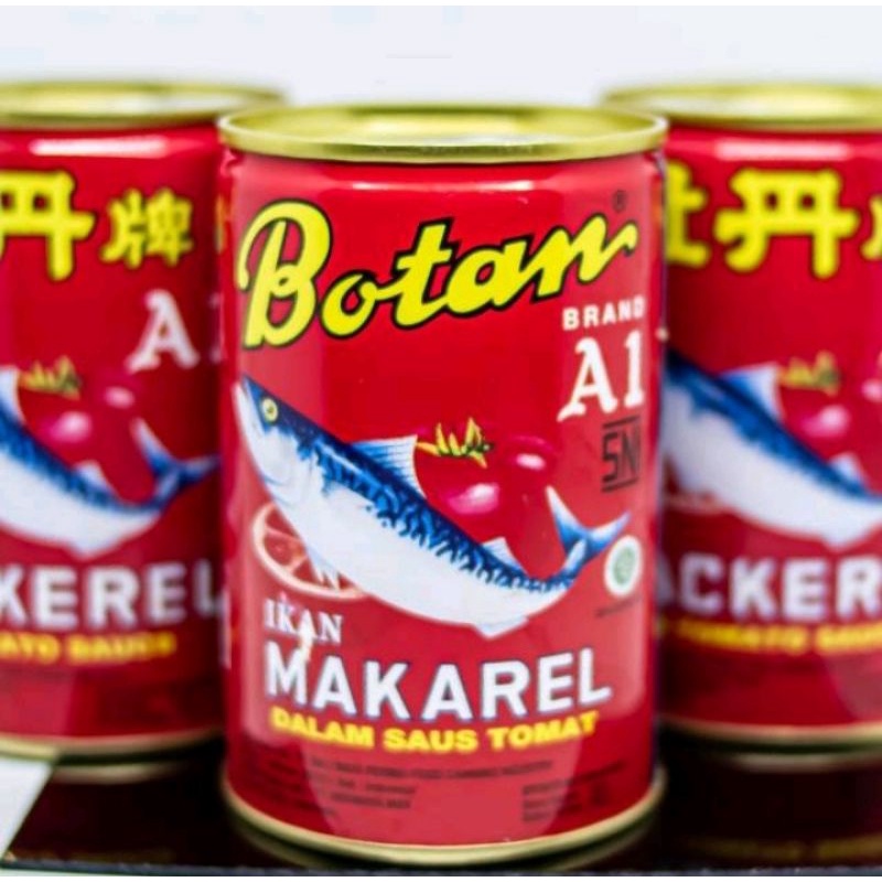 

Botan Ikan Makarel A1 425gr - dalam saus tomat kaleng besar