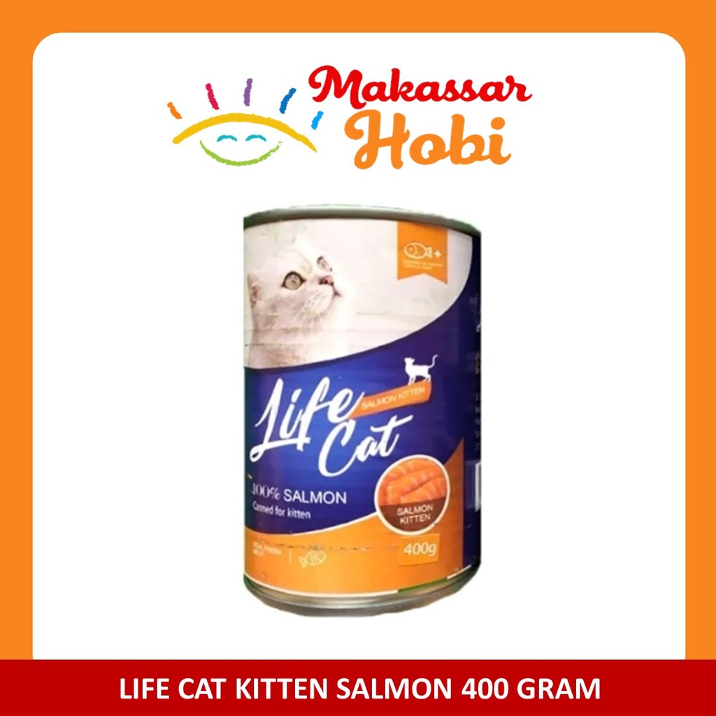 Makanan Kucing Basah Life Cat Kaleng 400gr 400 gr Adult Kitten Lifecat Rasa Tuna Chicken Salmon Wet Cat Food Can Catfood Murah