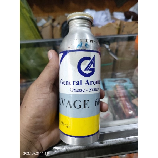 botol alumunium kaleng bekas parfum GENERAL AROMATIC GA 250ML