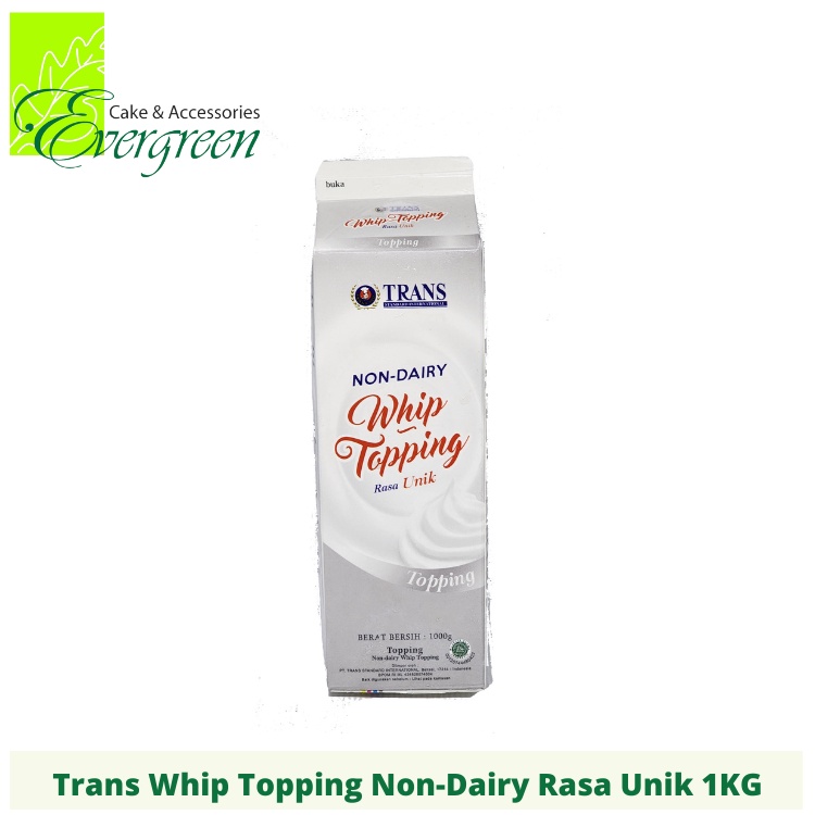 

Trans Whip Topping Silver Nabati Non-Dairy 1KG