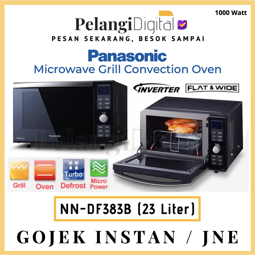 PANASONIC NN-DF383B - Microwave Grill Convection Bake Kue Inverter DF383BTTE