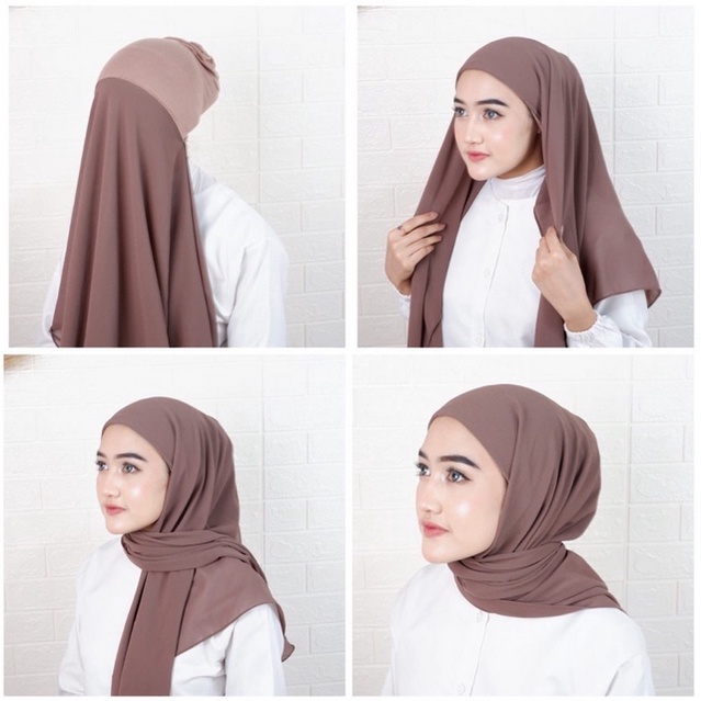 Godiva96 - HIJAB SEGIEMPAT INSTAN PLUS INNER 2IN1 | SEGITIGA INSTAN INNER 2IN1 | CERUTY BABYDOLL SEGI EMPAT 120CM X 120CM MEDAN