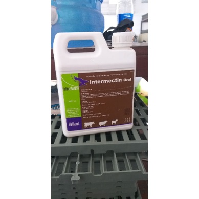 intermectin oral 1 liter obat cacing, scabies, kutu