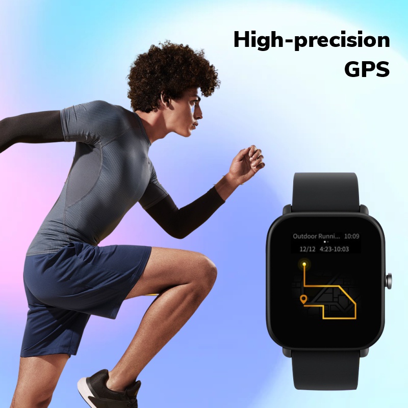 Amazfit Bip U Pro Smartwatch 1.43&quot; Touch Screen, GPS 60+ Sports Modes  jam tangan with SpO2, 5 ATM Waterproof, Heart Rate Sleep Monitor