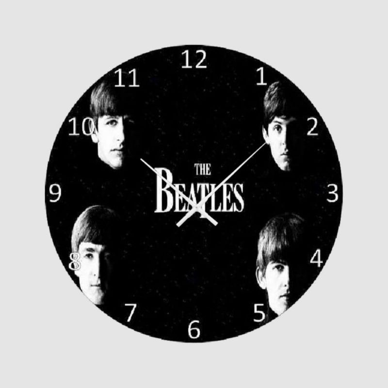 jam dinding the beatles