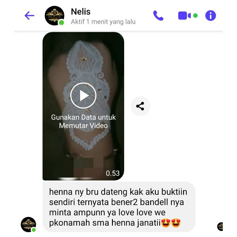 PAKET HEMAT JANNATI HENNA PAKET KOMPLIT HENNA UNTUK HENNA ART PEMULA