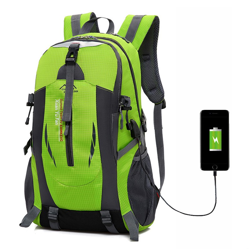 Uphike Tas Pria Tas  Backpack Outdoor Tas Sekolah USB Charger  TCR01