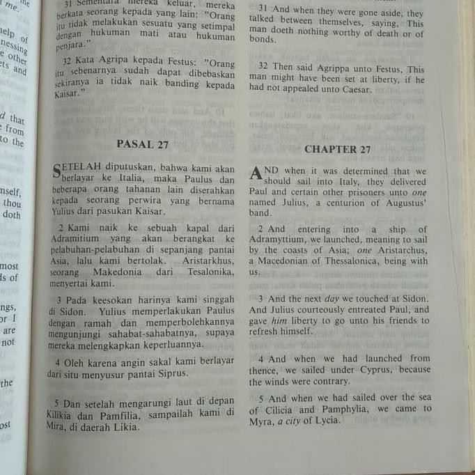 Alkitab Dwibahasa Perjanjian Baru New Testament Indonesia Inggris