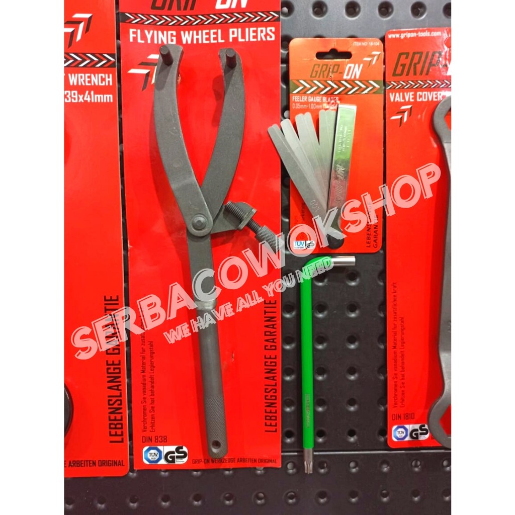 Grip On Paket Otomotif 4 in 1 Kunci Coupling Nut - Penahan Kopling - Kunci Klep - Kunci Feeler Gauge