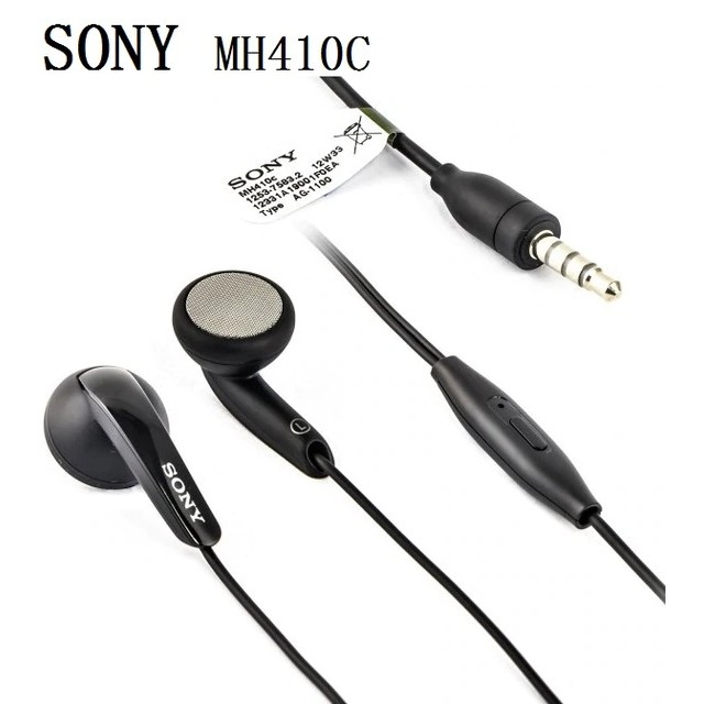 HEADSET HANDSFREE EARPHONE HANDFREE SONY MH410C Z1 Z2 Z3 MINI COMPACT ORIGINAL SONY XPERIA