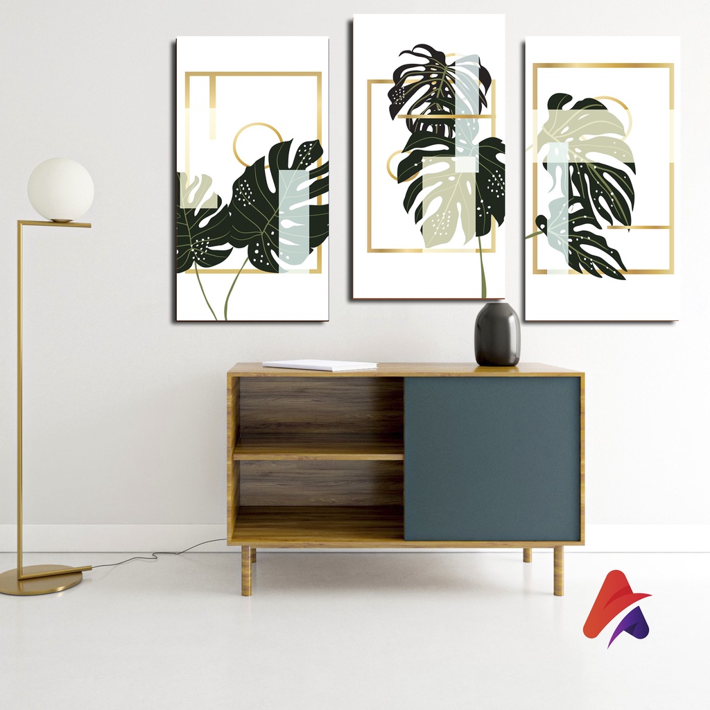 HIASAN DINDING AESTHETIC DAUN WALL DECOR HIASAN DINDING KAMAR PAJANGAN RUANGAN POSTER KAYU AESTHETIC DAUN