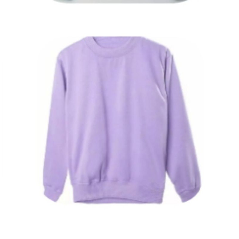 BASIC SWEATER POLOS - SWEATER OBLONG WANITA-Lilac