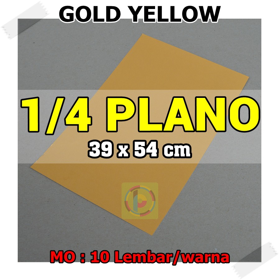 

[HITS] Kertas Karton Jasmine Uk. 1/4 PLANO GOLD YELLOW KUNING EMAS