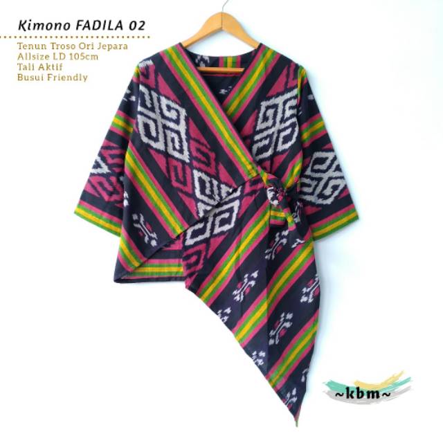 Blus tenun/atasan batik wanita/blus batik