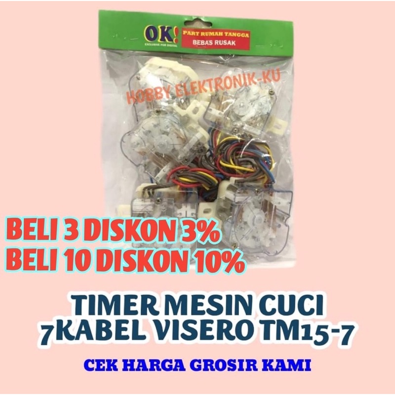 TIMER MESIN CUCI 7KABEL VISERO TM15-7