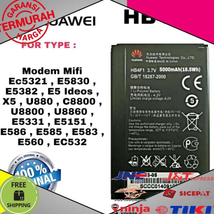 SPAREPART BATERAI MIFI E5830 E5832 E585 E560 E5331 EC5321 HB4F1 BISA COD