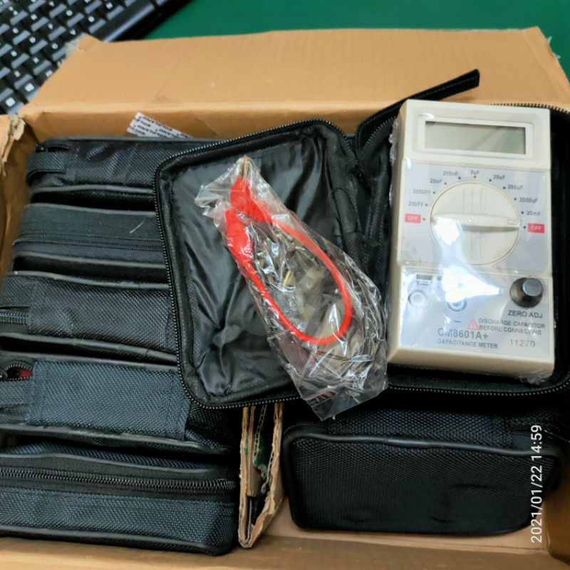 CM8601A+ Digital Capacitance Meter Capacitor Meter Pengukur Kapas