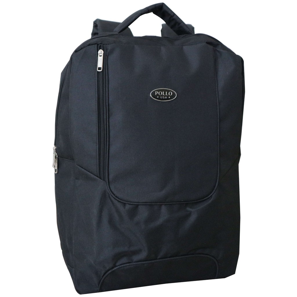 Tas Ransel Punggung Sekolah Polo USA Kerja Dinas Kantor Murah Besar Slot Laptop Rain Cover Cowo Cewe