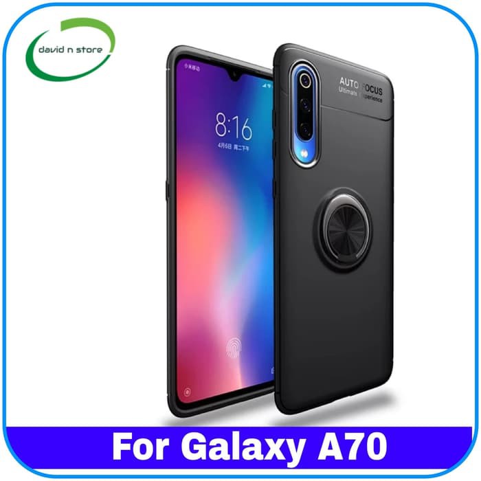 Casing Samsung Galaxy A70 A 70 Invisible Bracket Degree Ring Case