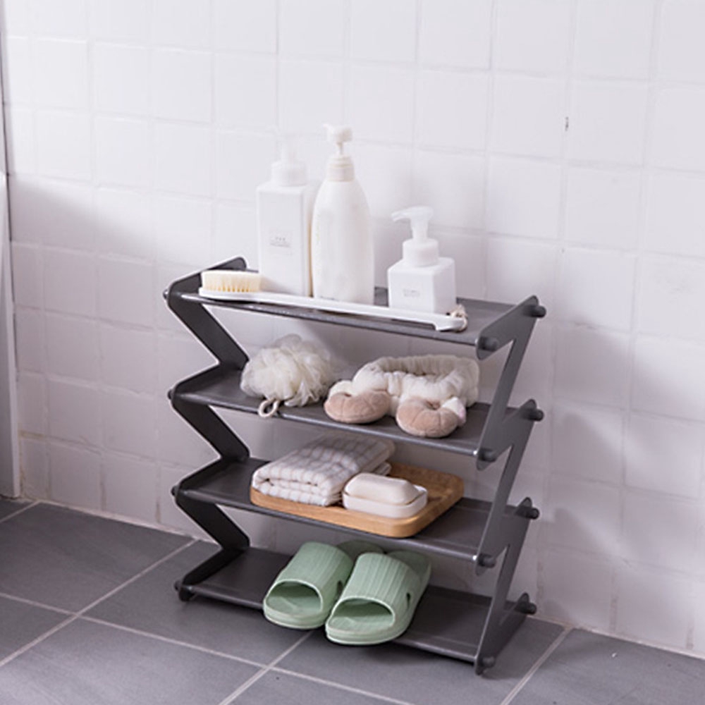 4 Tier Shoe Storage Rack Modern Simple Shoe Rack Random Color Shopee Indonesia