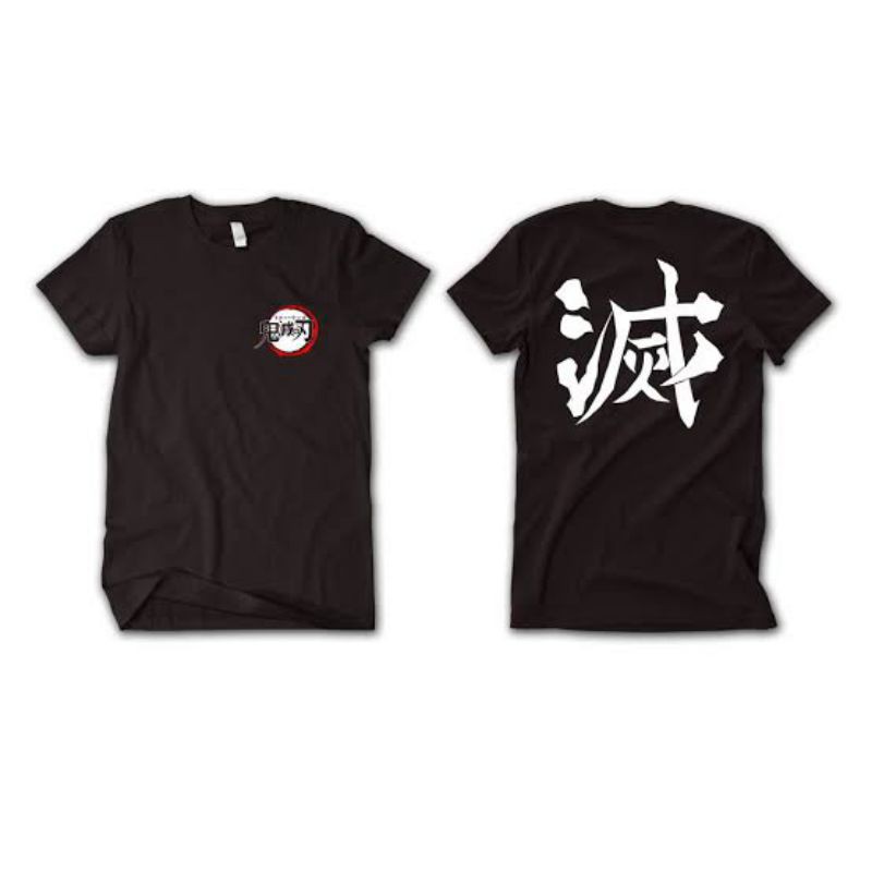 T-SHIRT KAOS ANIME LOGO KIMETSU NO YAIBA PEMBURU IBLIS CARTOON