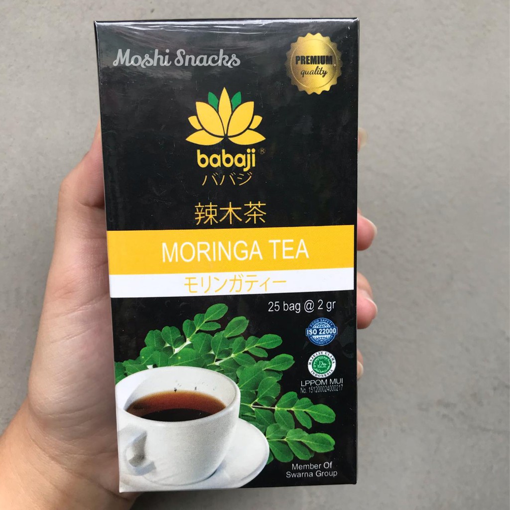 Teh Daun Kelor BABAJI Halal / Moringa Tea / Teh Alami Obat Kolestrol / Teh Celup Herbal