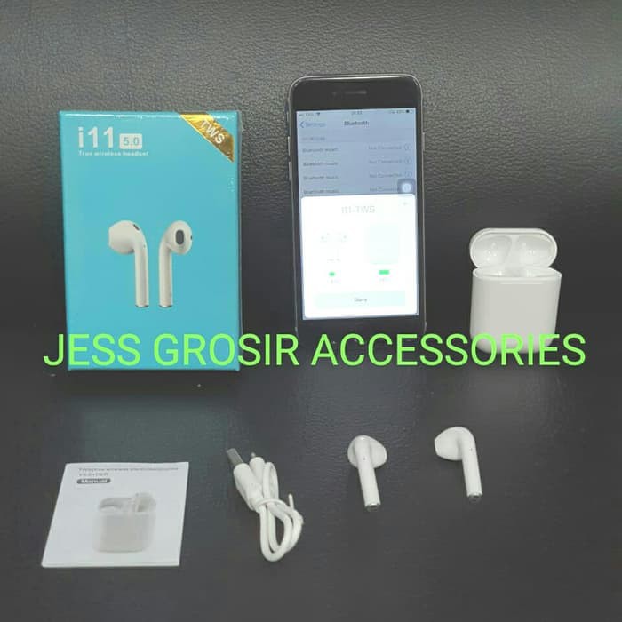 New Headset Bluetooth Earphone Wireless stereo 5.0 Touch i11 TWS i11s automatic pairing