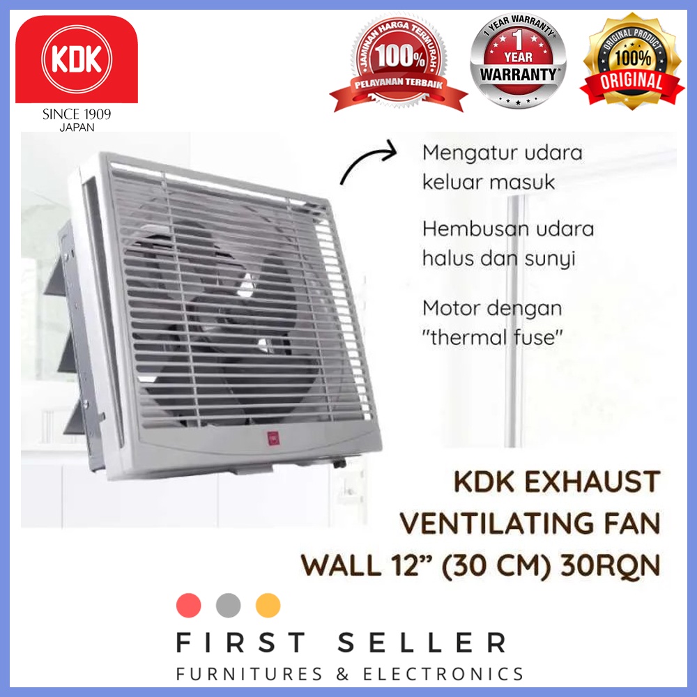 Wall Exhaust Fan / Kipas Exhaust Dinding / Tembok 12&quot; 12 inch KDK 30RQN 30 RQN 30RQN5 ORIGINAL 100% TERMURAH !