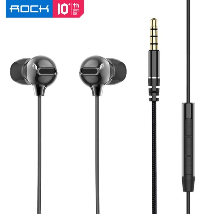 Rock Zircon HD Stereo Earphone with Microphone wired in-Ear Headphone