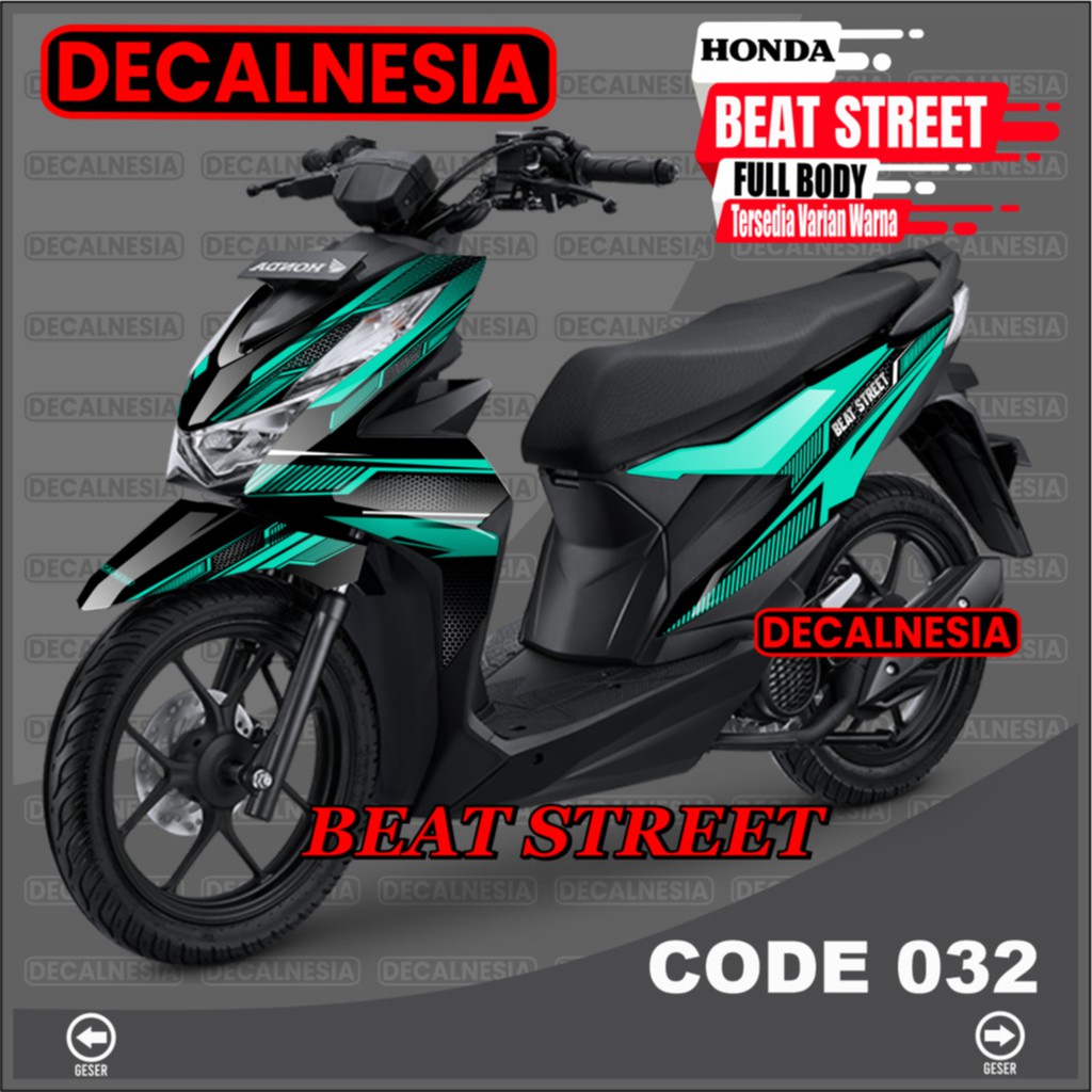 Decal Stiker Beat Street New 2021 2022 2023 Full Body Sticker Motor Roadrace Racing Variasi Aksesori