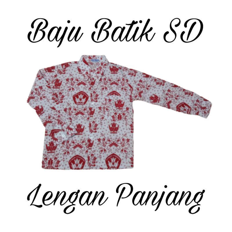 Baju Batik SD Anak Perempuan Kelas 1 SD sampai 6 SD
